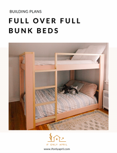 Full over full bunk beds plan