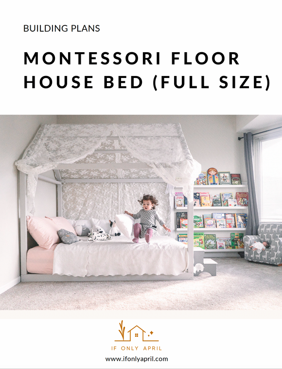 Montessori floor house bed plans (full size)