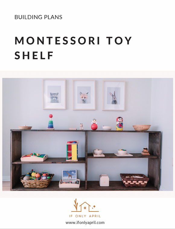 Montessori-inspired shelf for toys plan