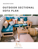 Modern sectional outdoor sofa plan