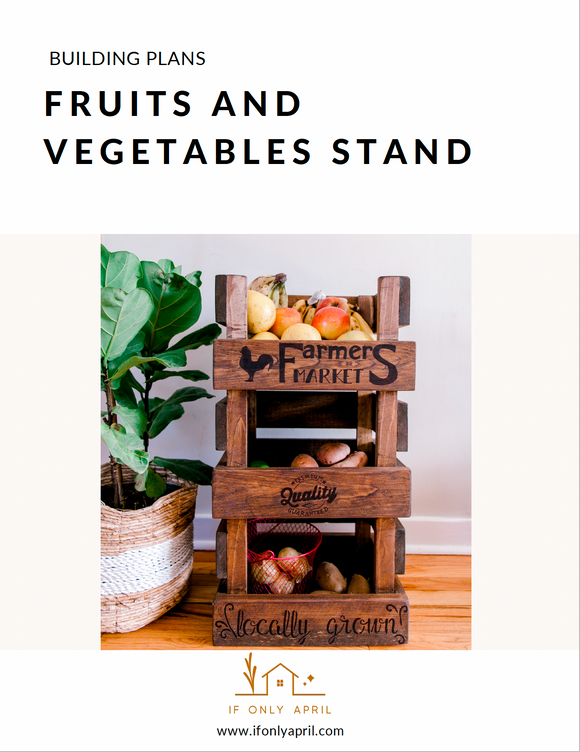 Produce stand (fruits and vegetables rack) building plan