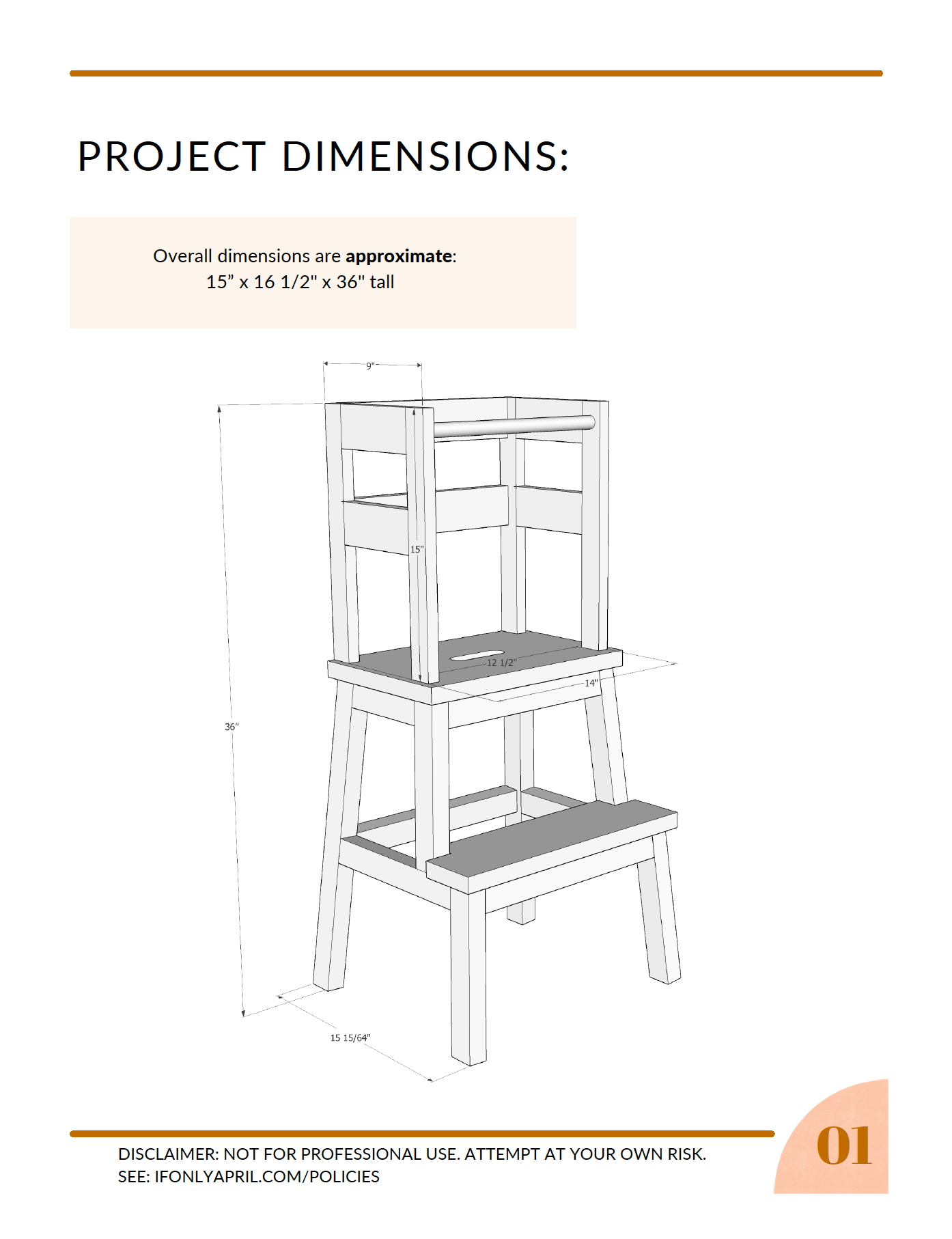 Montessori toddler learning tower plan IKEA hack If Only April