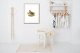Quail Bird Watercolor print, Bird art, Digital Download