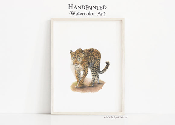 Jaguar Watercolor Art, INSTANT DOWNLOAD