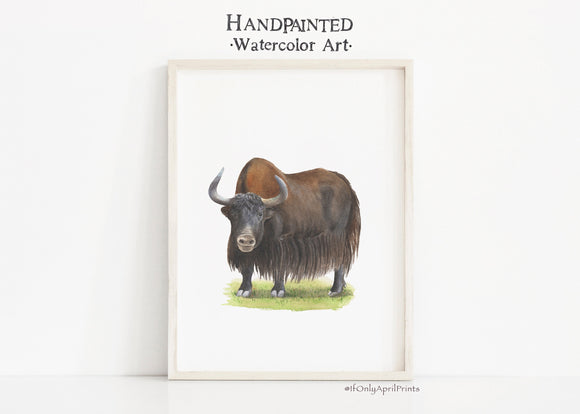 Yak Wall Art Print, DIGITAL DOWNLOAD