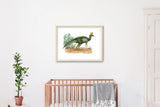 Lambeosaurus Watercolor Dinosaur Illustration, INSTANT DOWNLOAD,