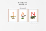 Letter I, Iguanodon Dinosaur print