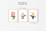 Letter P, Parasaurolophus Dinosaur print